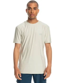 Quiksilver Coast Runner Short Sleeve T-Shirt In Antique White Heather