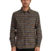 Quiksilver Tribal Lines Long Sleeve Shirt In Tarmac
