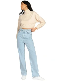 Rusty Sunday High Neck Knit In Natural -Myer Fashion Store 934058170 6 720x928