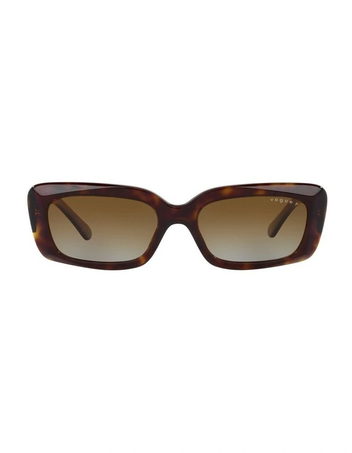 Vogue X Hailey Bieber Vo5440S Polarised Sunglasses In Brown 4 Vogue X Hailey Bieber Vo5440S Polarised Sunglasses In Brown - Image 2