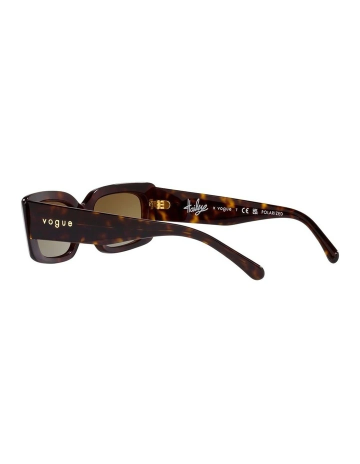 Vogue X Hailey Bieber Vo5440S Polarised Sunglasses In Brown 7 Vogue X Hailey Bieber Vo5440S Polarised Sunglasses In Brown - Image 5