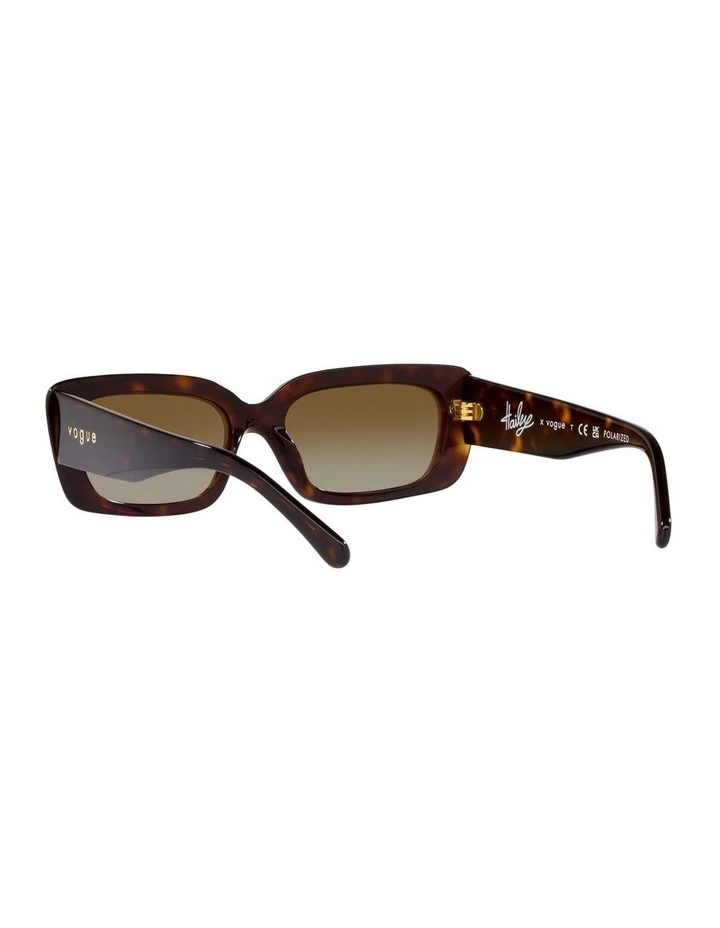 Vogue X Hailey Bieber Vo5440S Polarised Sunglasses In Brown 8 Vogue X Hailey Bieber Vo5440S Polarised Sunglasses In Brown - Image 6