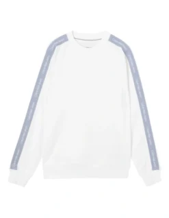 Calvin Klein Jeans Contrast Tape Crew Neck In Bright White 12 Calvin Klein Jeans Contrast Tape Crew Neck In Bright White -Myer Fashion Store 934268500 5 720x928