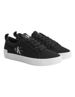 Calvin Klein Recycled Canvas Trainers In Black -Myer Fashion Store 934331230 2 720x928