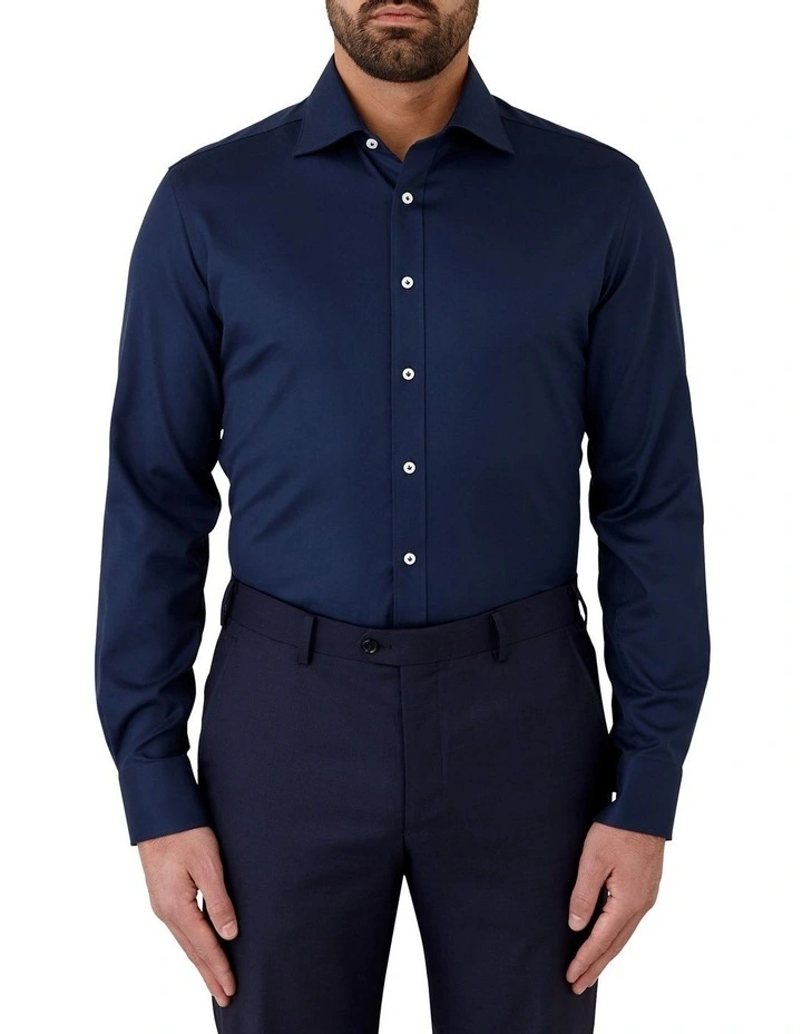 Cambridge Bentleigh Modern Fit Shirt In Navy 3 Cambridge Bentleigh Modern Fit Shirt In Navy