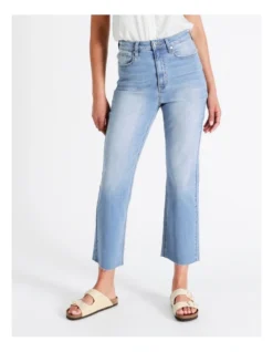 Recycled Blend Billie Straight Jean In Blue -Myer Fashion Store 934614190 4 720x928