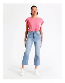 Recycled Blend Billie Straight Jean Petite In Blue