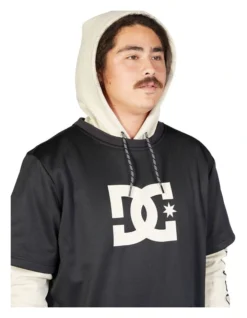 DC Dryden Double Layer Technical Hoodie In Grey -Myer Fashion Store 935414650 4 720x928