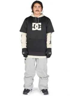 DC Dryden Double Layer Technical Hoodie In Grey -Myer Fashion Store 935414650 5 720x928