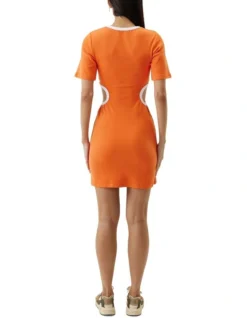 Ring Around Tee Dress In Tangerine Orange 11 Ring Around Tee Dress In Tangerine Orange -Myer Fashion Store 935550460 3 720x928