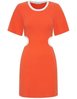 Ring Around Tee Dress In Tangerine Orange 14 Ring Around Tee Dress In Tangerine Orange -Myer Fashion Store 935550460 6 720x928