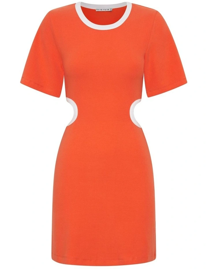 Ring Around Tee Dress In Tangerine Orange 8 Ring Around Tee Dress In Tangerine Orange - Image 6