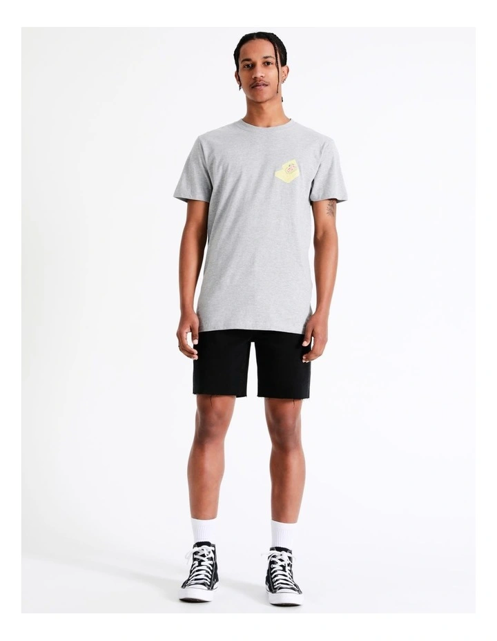 Mister Tee Pizza Francesco Tee In Grey 5 Mister Tee Pizza Francesco Tee In Grey - Image 3