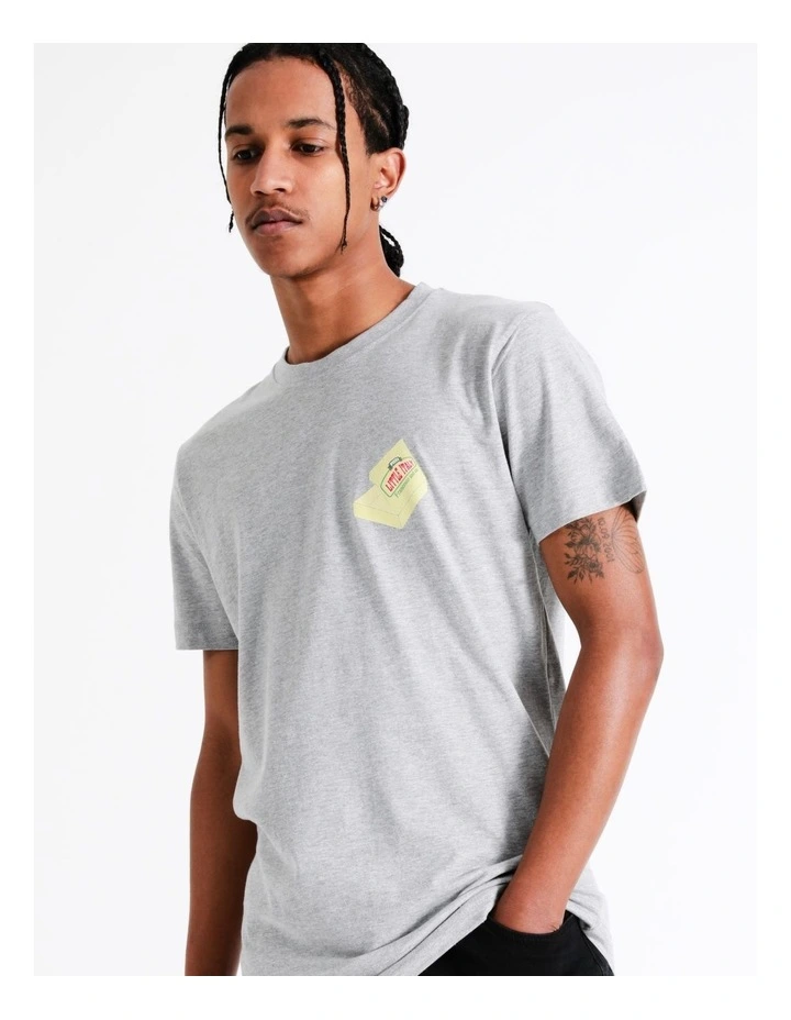 Mister Tee Pizza Francesco Tee In Grey 8 Mister Tee Pizza Francesco Tee In Grey - Image 6