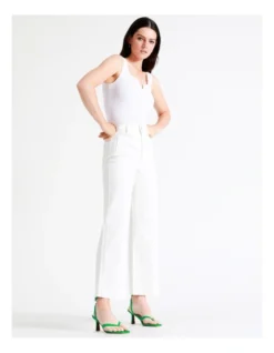 Basque Recycled Cotton Blend Wide Leg Jean In White -Myer Fashion Store 936116650 3 2 720x928