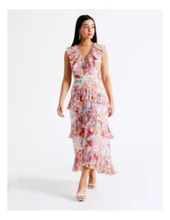 Recycled Frill Detail Sleeveless Maxi Dress In Assorted -Myer Fashion Store 936245710 3 1 720x928