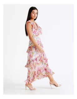 Recycled Frill Detail Sleeveless Maxi Dress In Assorted -Myer Fashion Store 936245710 6 720x928