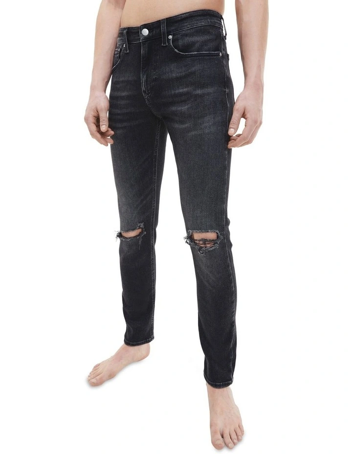 Calvin Klein Jeans Skinny Jeans In Black Duster 4 Calvin Klein Jeans Skinny Jeans In Black Duster - Image 2