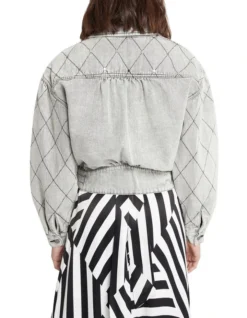 Night Raven Denim Jacket In Grey Wash 9 Night Raven Denim Jacket In Grey Wash -Myer Fashion Store 937604350 2 720x928