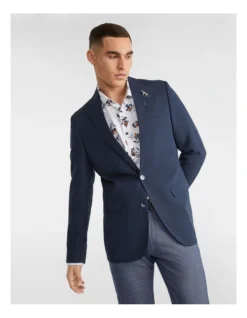 Lou Relaxed Blazer In Navy