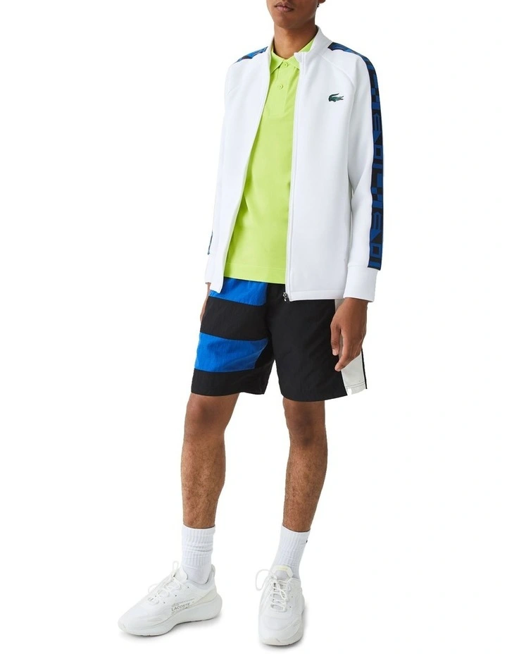 Lacoste Team Leader On Court Midlayer Jacket In White 3 Lacoste Team Leader On Court Midlayer Jacket In White