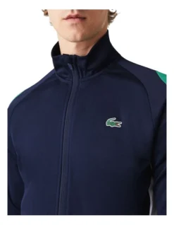 Lacoste Technical Poly Track Jacket In Navy/Green -Myer Fashion Store 937862920 6 720x928