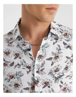 Off Short Slim Shirt In White -Myer Fashion Store 937972540 3 720x928