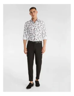 Off Short Slim Shirt In White -Myer Fashion Store 937972540 5 720x928