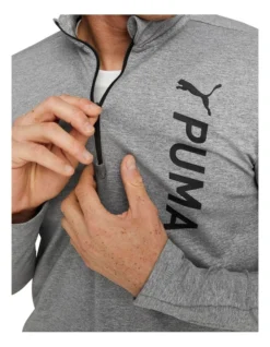 Puma Fit Polyspan 1/2 Zip In Grey -Myer Fashion Store 938520010 4 720x928