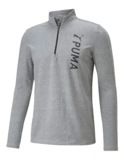 Puma Fit Polyspan 1/2 Zip In Grey -Myer Fashion Store 938520010 6 720x928