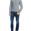 Oxford Tommy Waffle Crew Neck Knit In Grey