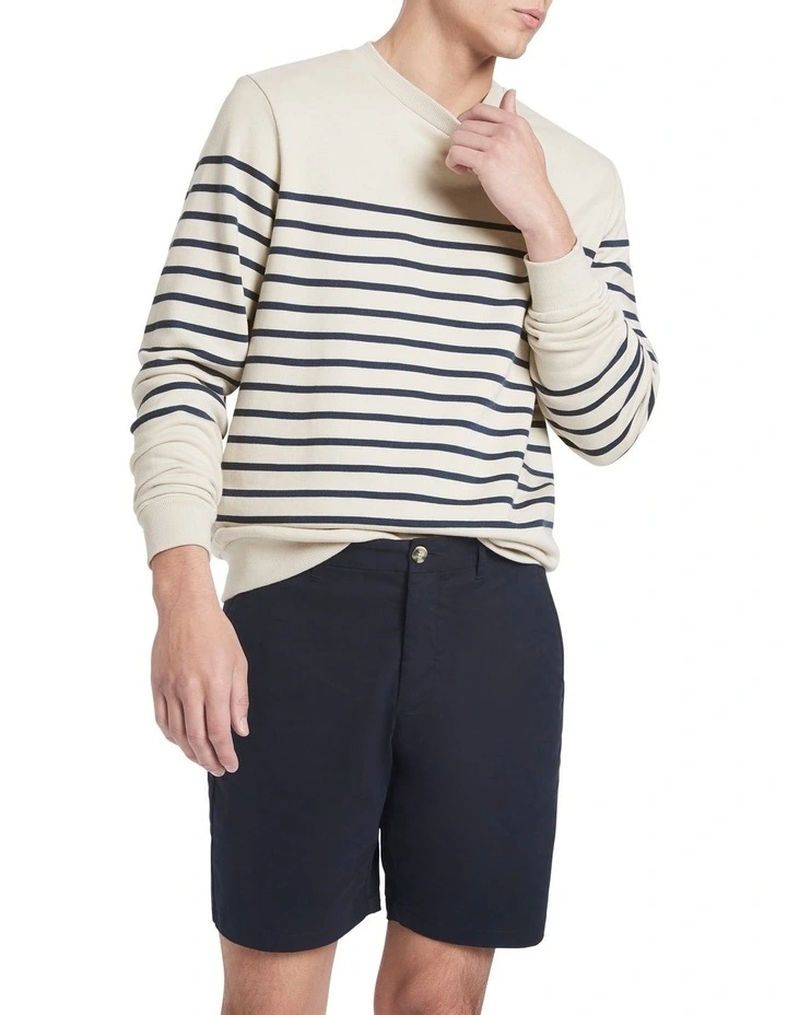 Sam Crew Neck Sweat In Ecru 3 Sam Crew Neck Sweat In Ecru