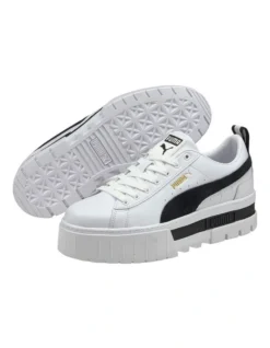 Puma Mayze Leather Shoes In White 7 Puma Mayze Leather Shoes In White -Myer Fashion Store 939677410 2 720x928