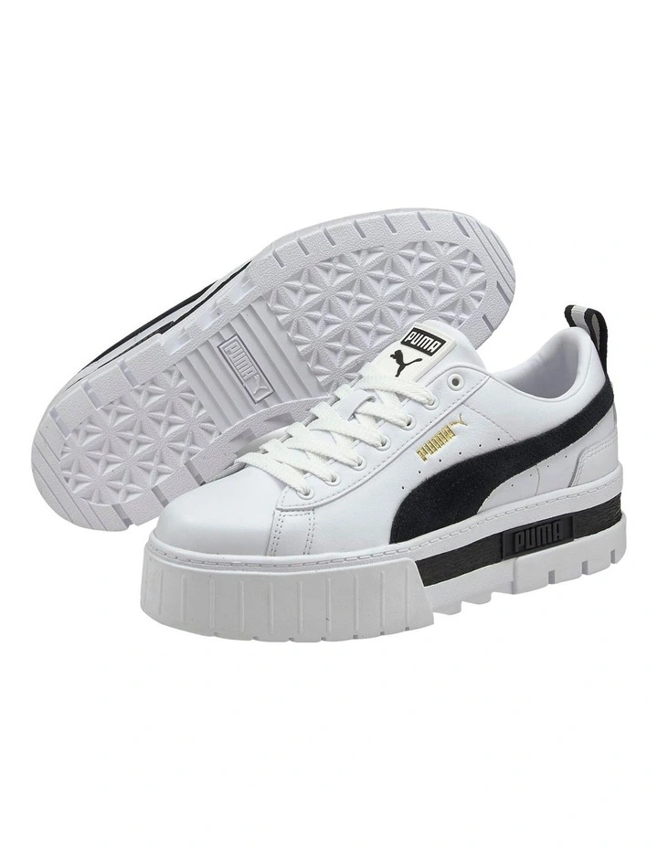 Puma Mayze Leather Shoes In White 4 Puma Mayze Leather Shoes In White - Image 2