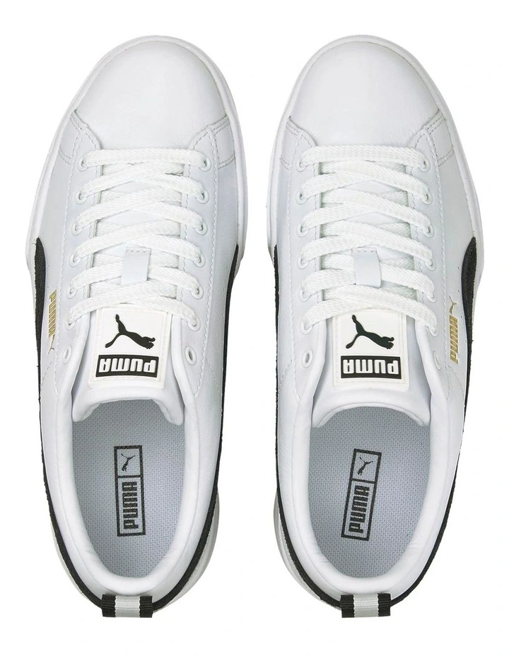Puma Mayze Leather Shoes In White 6 Puma Mayze Leather Shoes In White - Image 4
