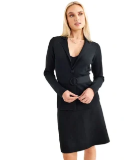 Celeste Knit Jacket In Black