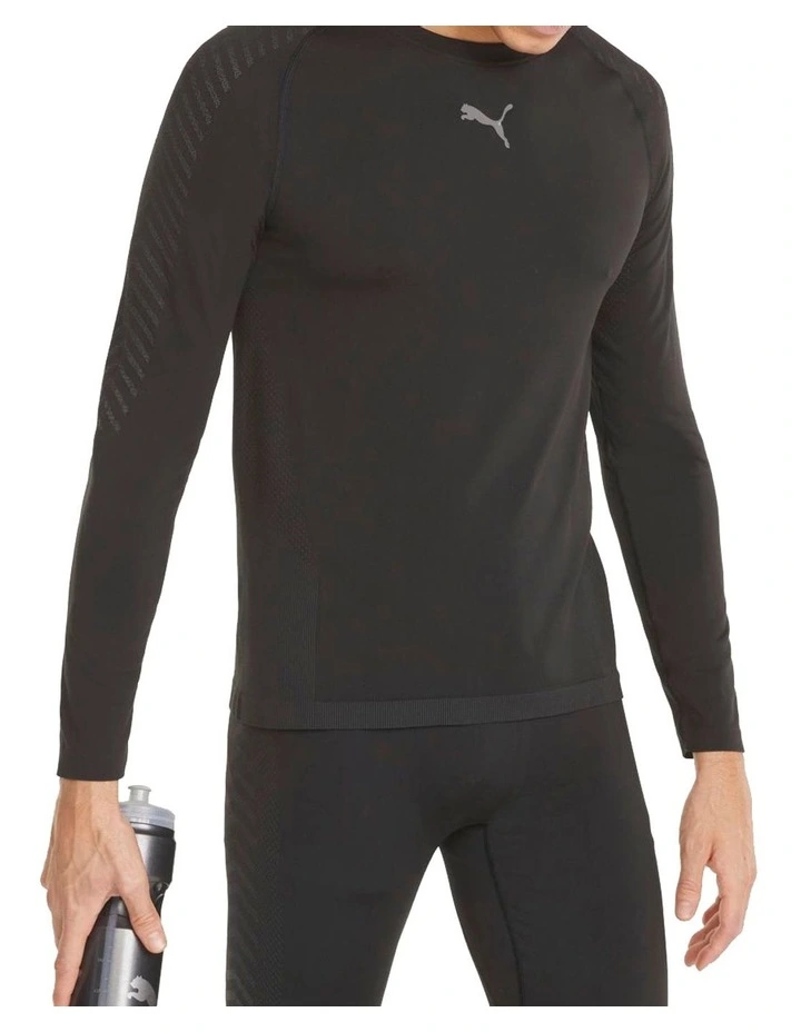 Puma Train Formknit Seamless Long Sleeve Tee In Black 3 Puma Train Formknit Seamless Long Sleeve Tee In Black