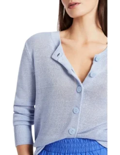 Isla Linen Blend Cardigan In Sky Blue -Myer Fashion Store 941382730 4 720x928