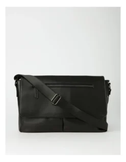 PU Messenger Bag In Black