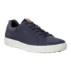 ECCO Soft 7 Contrast Heel Sneakers In Navy