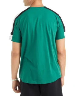 Horizon Contrast Sleeve Panel Crew T-Shirt In Green -Myer Fashion Store 941801680 4 720x928