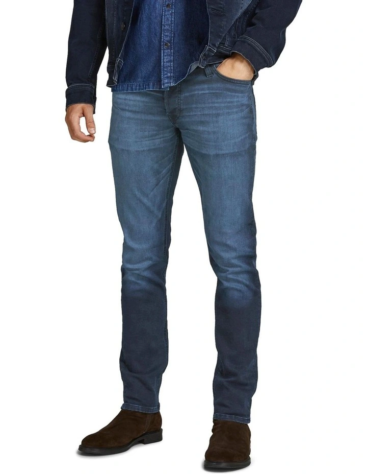 Jack & Jones Glenn Original Jeans In Blue Denim 3 Jack & Jones Glenn Original Jeans In Blue Denim