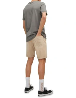 Jack & Jones Rick Icon Coloured Denim Shorts In Oxford Tan -Myer Fashion Store 942149170 2 720x928