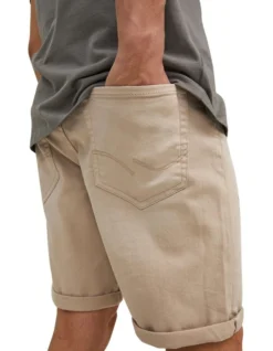Jack & Jones Rick Icon Coloured Denim Shorts In Oxford Tan -Myer Fashion Store 942149170 4 720x928