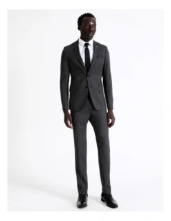 Slim Birdseye Suit Jacket In Charcoal 10 Slim Birdseye Suit Jacket In Charcoal -Myer Fashion Store 942328000 4 1 720x928