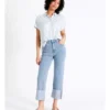 High Waist Turnback Cuff Cropped Jean In Mid Blues -Myer Fashion Store 942418810 1 720x928