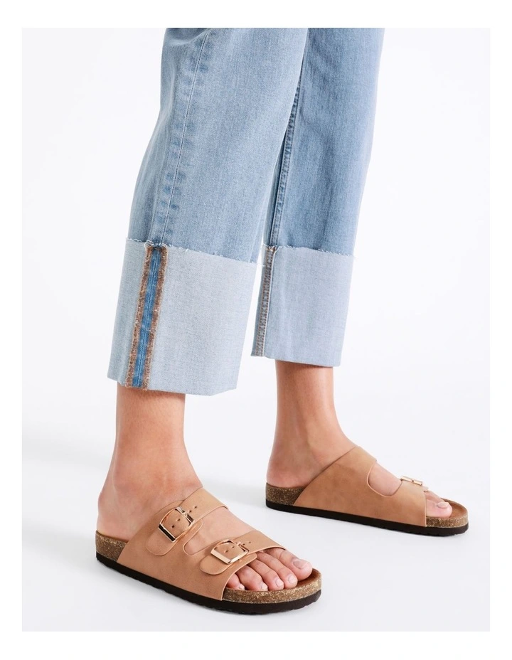 High Waist Turnback Cuff Cropped Jean In Mid Blues 4 High Waist Turnback Cuff Cropped Jean In Mid Blues - Image 2