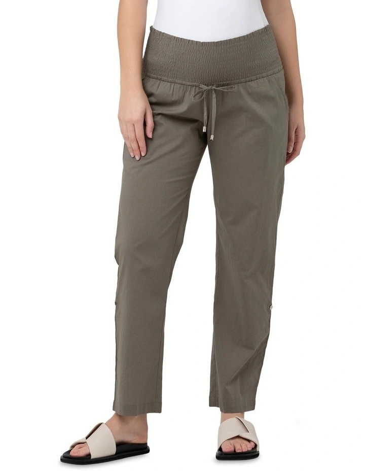 Philly Cotton Pant In Moss 3 Philly Cotton Pant In Moss