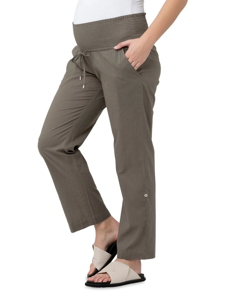 Philly Cotton Pant In Moss 4 Philly Cotton Pant In Moss - Image 2