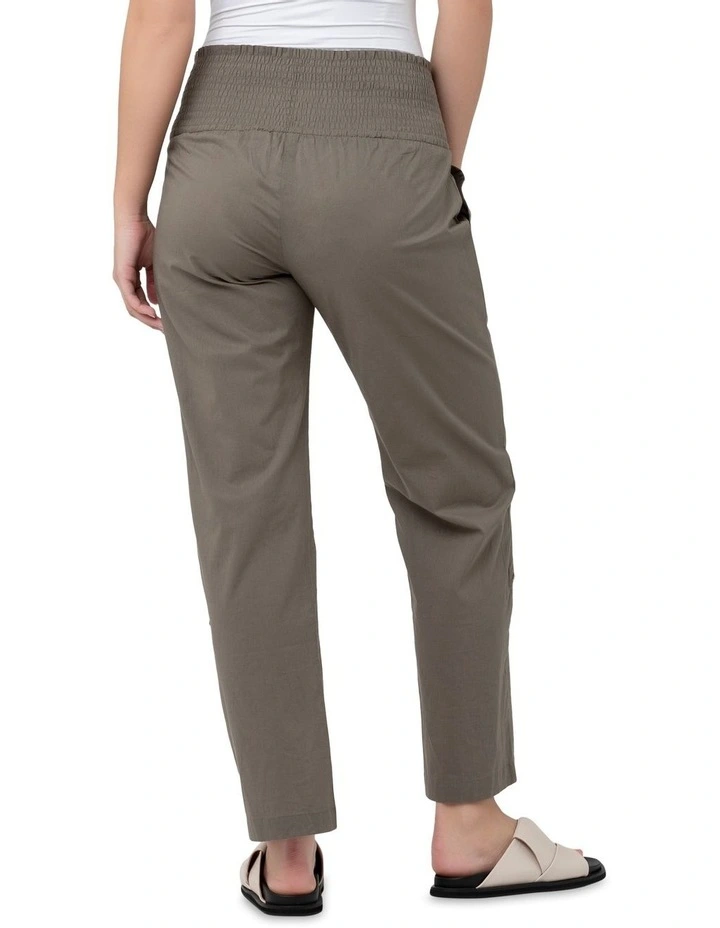 Philly Cotton Pant In Moss 5 Philly Cotton Pant In Moss - Image 3